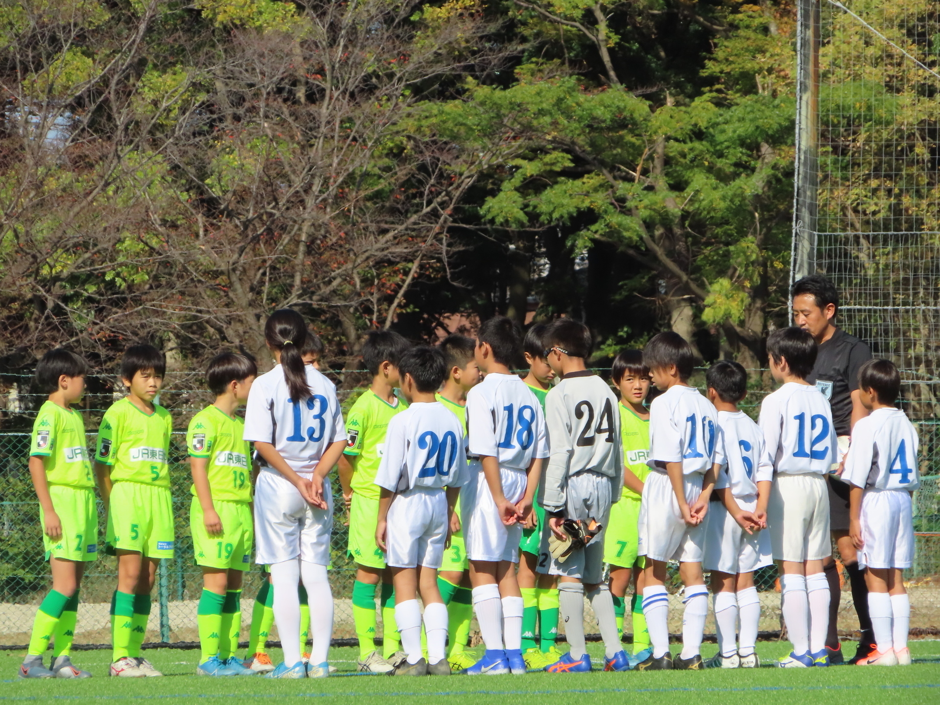 19 11 04 千葉県ブロックトレセンリーグ U 11 千葉vs2ブロック戦 日立柏総合グラウンド 1 2 あああ