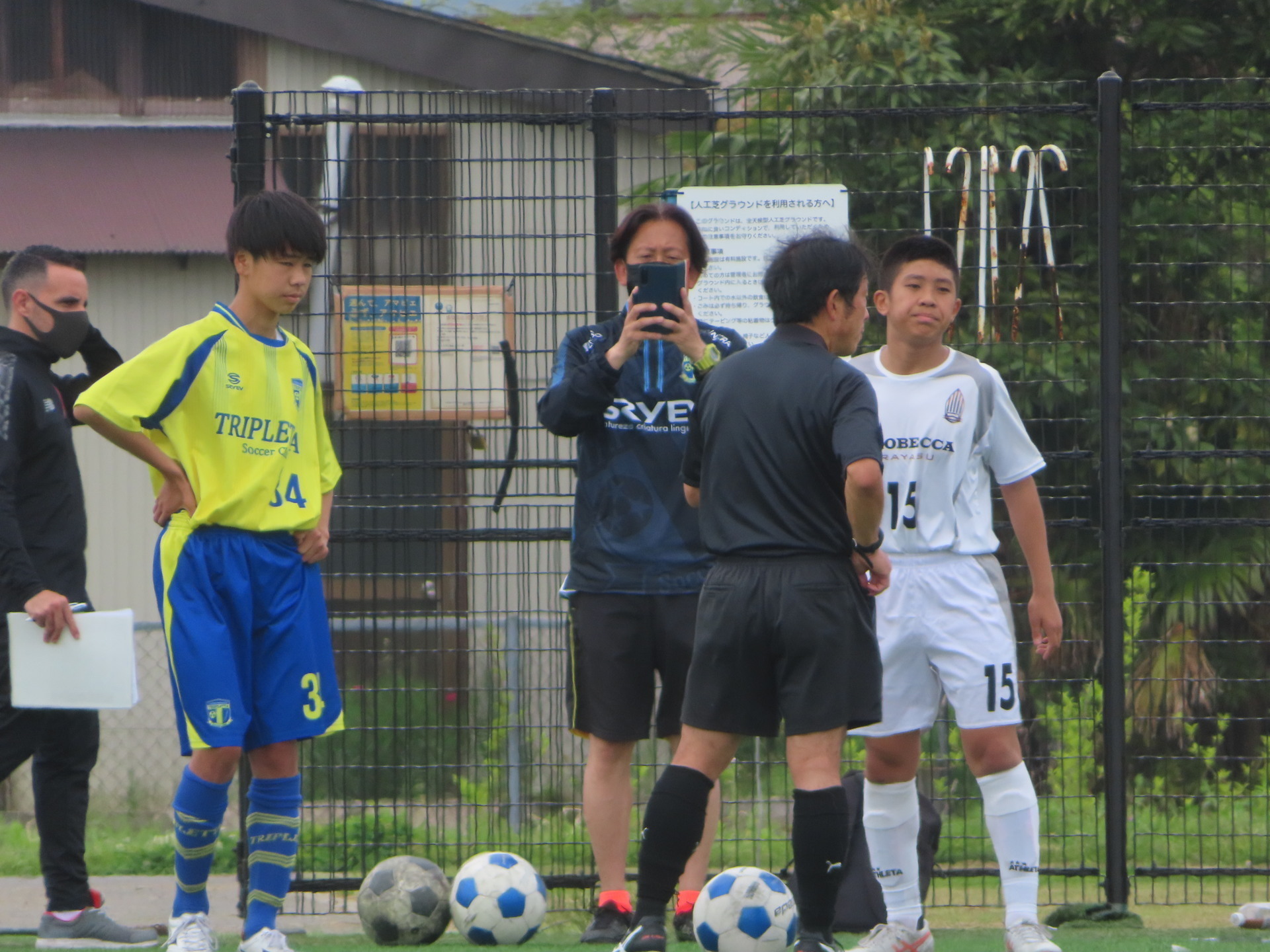 22 04 23 第12回 千葉県ユース U 13 サッカーリーグ 1部リーグ ブリオベッカ浦安vsトリプレッタsc 北浦川緑地人工芝サッカー場 1 3 あああ